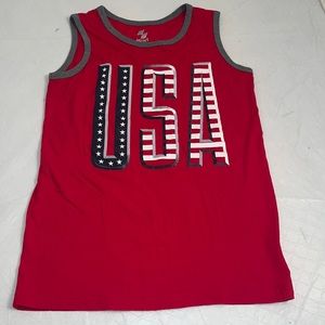 The Children’s Place USA red white blue tank top 14